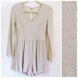 Long Sleeve Shorts Romper